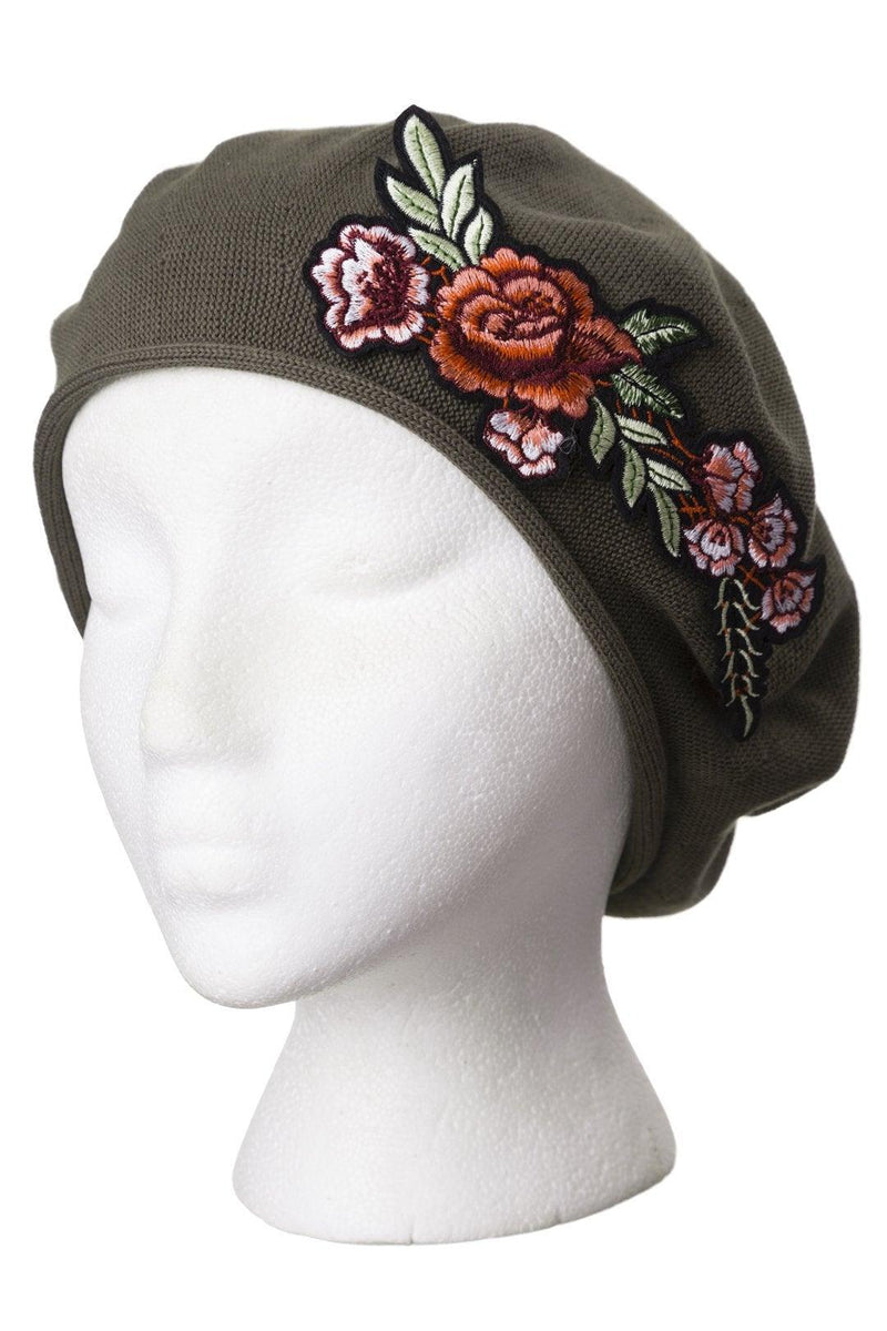 Floral Patch Slouch - The Crowning Touch Shop CA